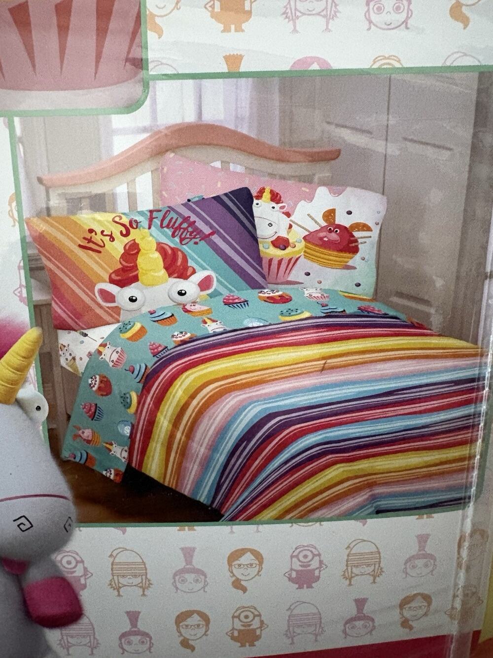 Comforter Despicable Me Minions Twin/Full Size Reversible Agnes Unicorn Fluffy